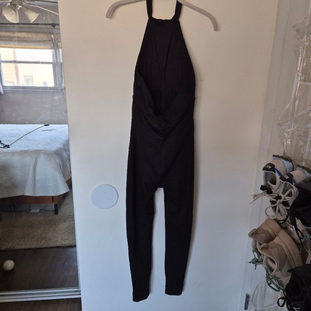 NWT Popilush Shapewear Body-Sculpting Halter Neck Jumpsuit Medium Black - Picture 8 of 16